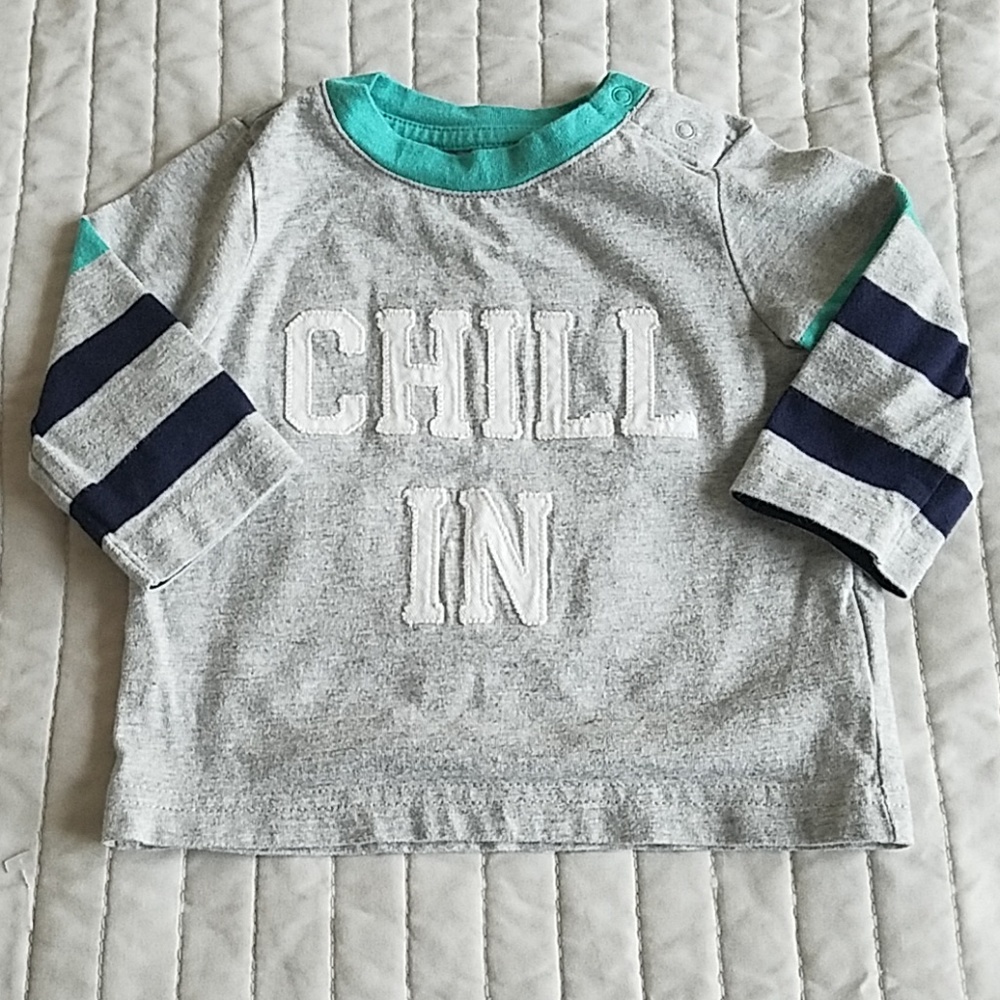 Baby Gap Long Sleeve Text Tee